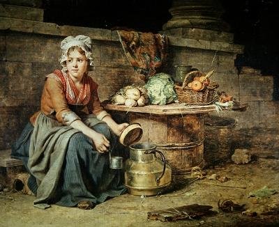 The Little Milk Seller by Michel Martin Drolling